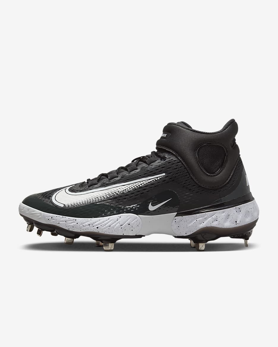 Nike Men s Alpha Huarache Elite 4 Mid Baseball Cleats in Black Size 7 Dj6520 001